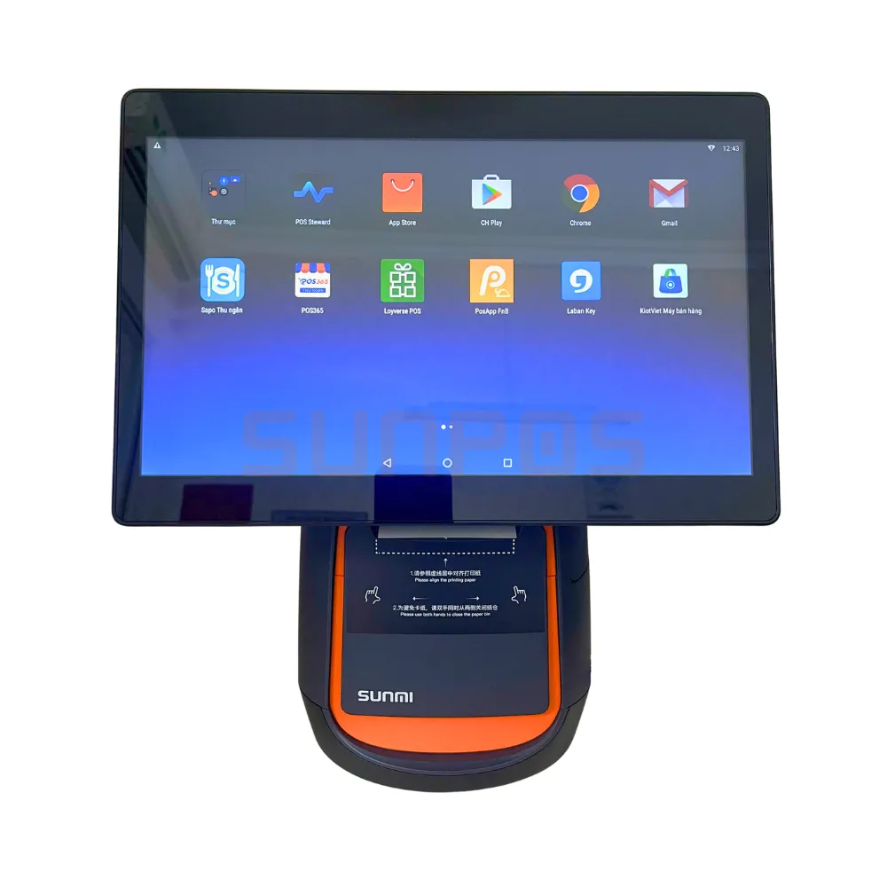 Máy POS Sunmi T1 (2 màn) — ảnh 1/3