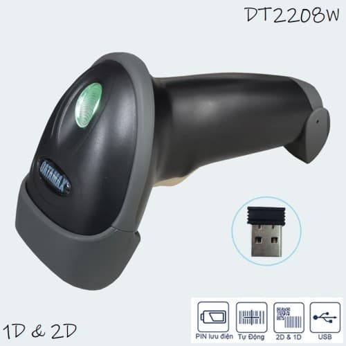 Máy quét mã vạch không dây DT2208W — ảnh 1/3