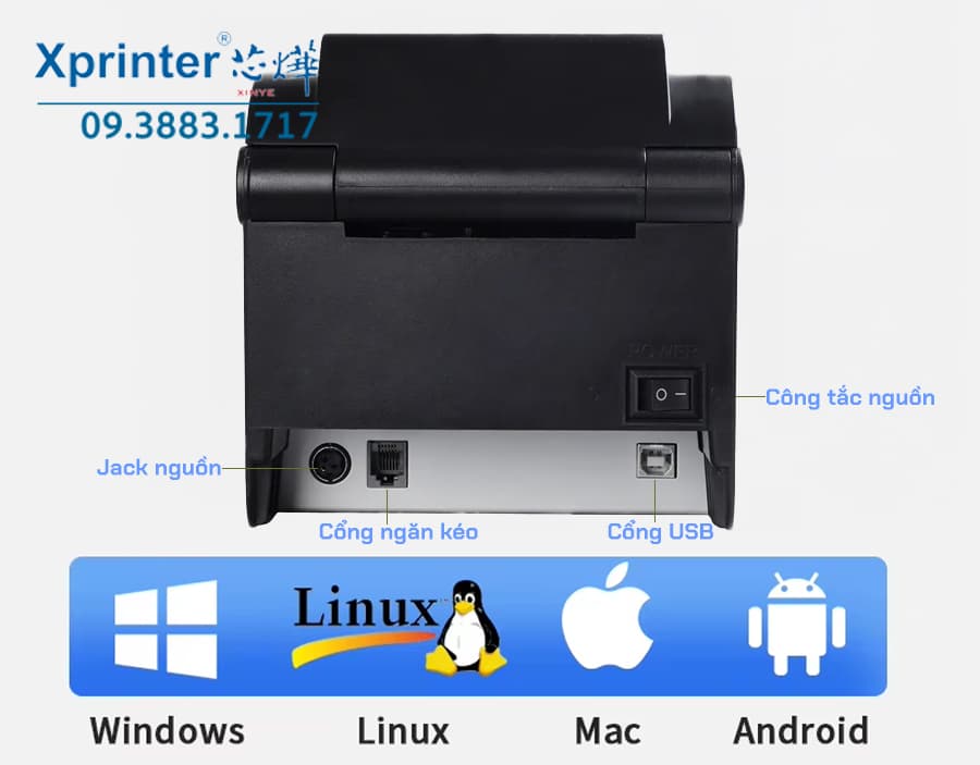 Máy in tem XP350B — ảnh 4/4