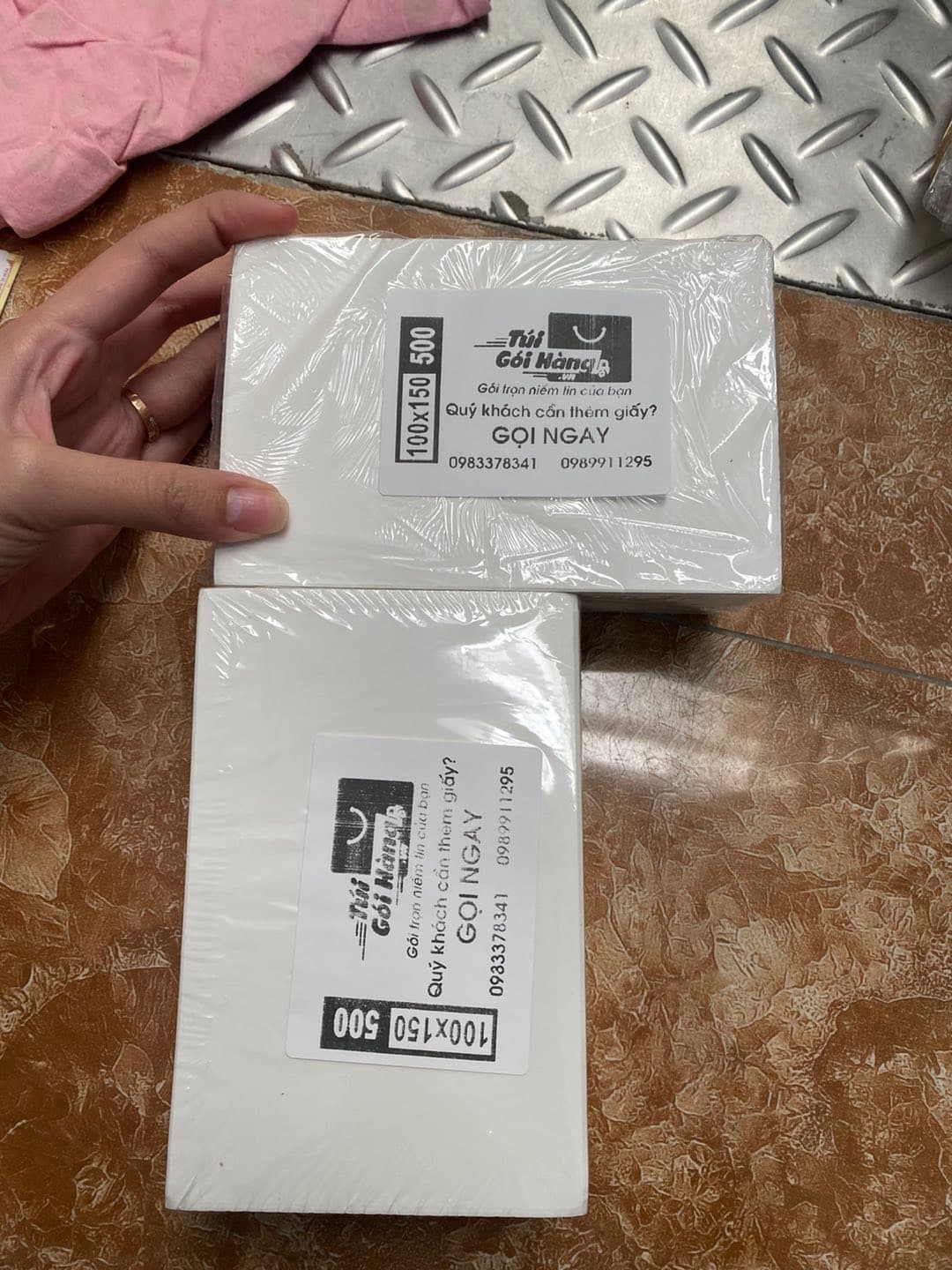 Giấy in tem 100x150 (tệp 500 tem) — ảnh 1/3