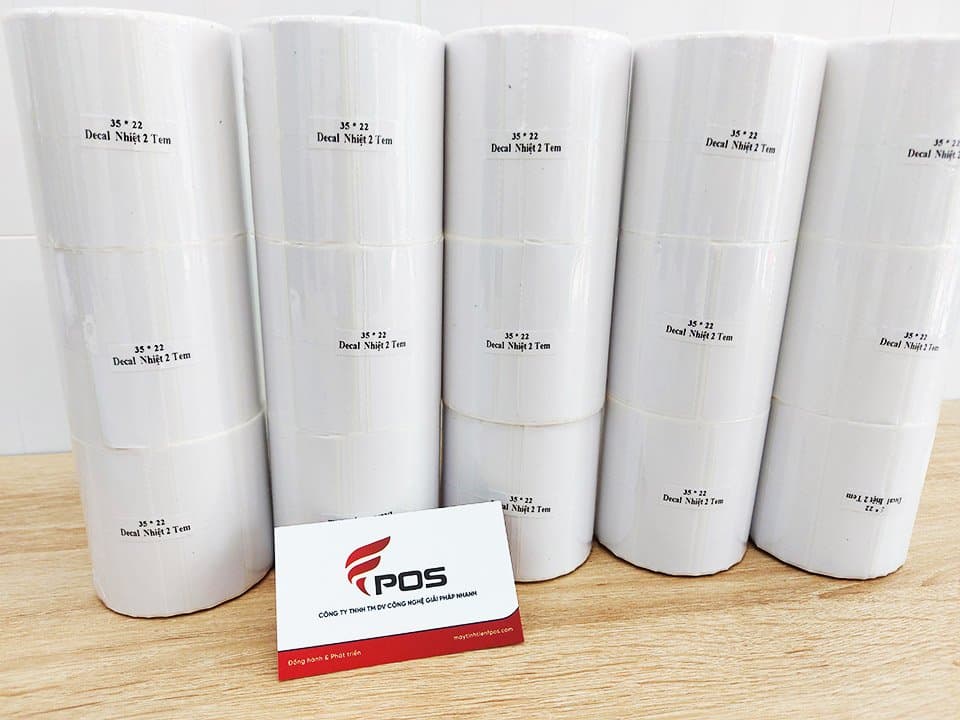 Giấy in tem 35x22 x2 (cuộn 25m) — ảnh 2/3