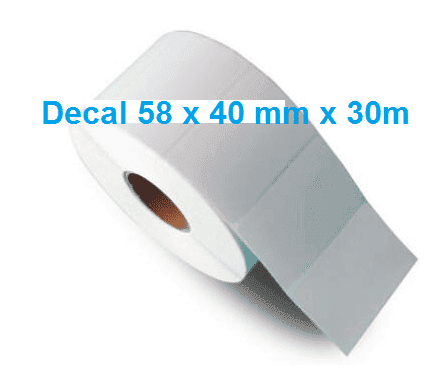 Giấy in tem 58x40 (cuộn 30m) — ảnh 2/2